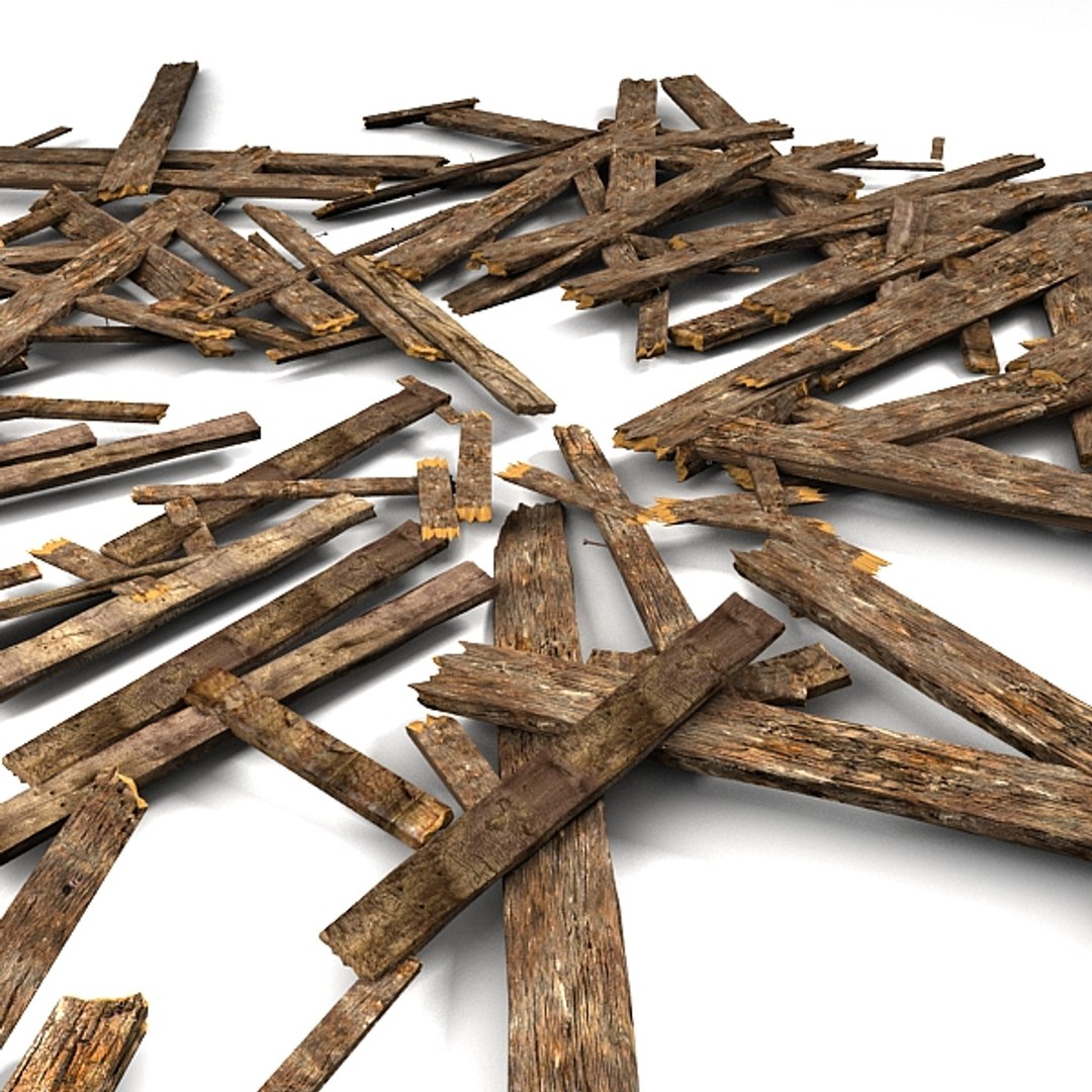 Wood Plank Debris 3d Max