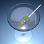 3d martini glass