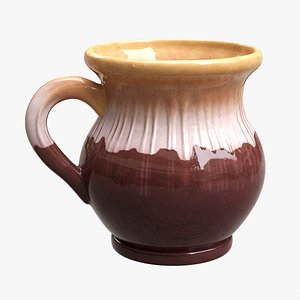 3D Vintage ceramic jug small