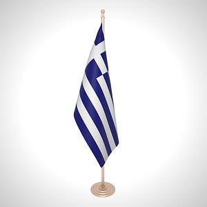 3D greece flag model