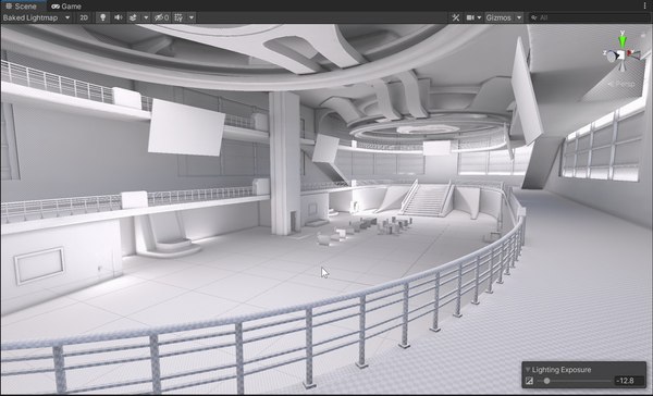 Modern Convention Center Interior 3D model Unity3Dモデル - TurboSquid 2034627