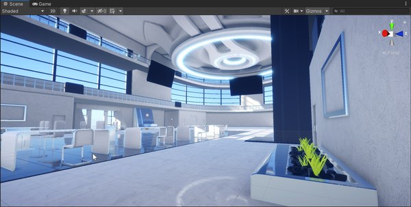 Modern Convention Center Interior 3D model Unity3Dモデル - TurboSquid 2034627