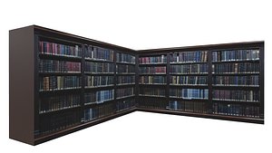 3D Book shelf model