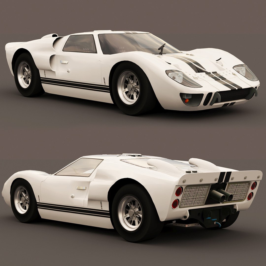 3D Model Ford Gt40 1966 - TurboSquid 2031923
