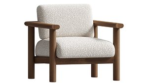 3D Japandi armchair JPA01