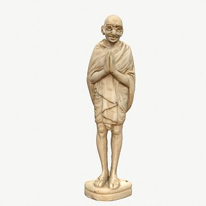 sculpture gandhi 3D