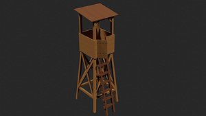 3D Lowpoly Hunter Booth