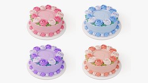 Flower Cake Set