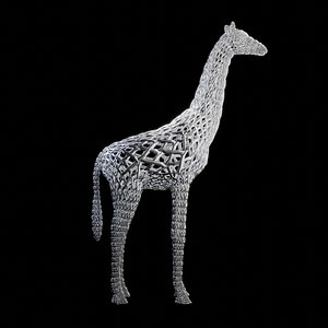 Giraffe Abstract Wire Metal