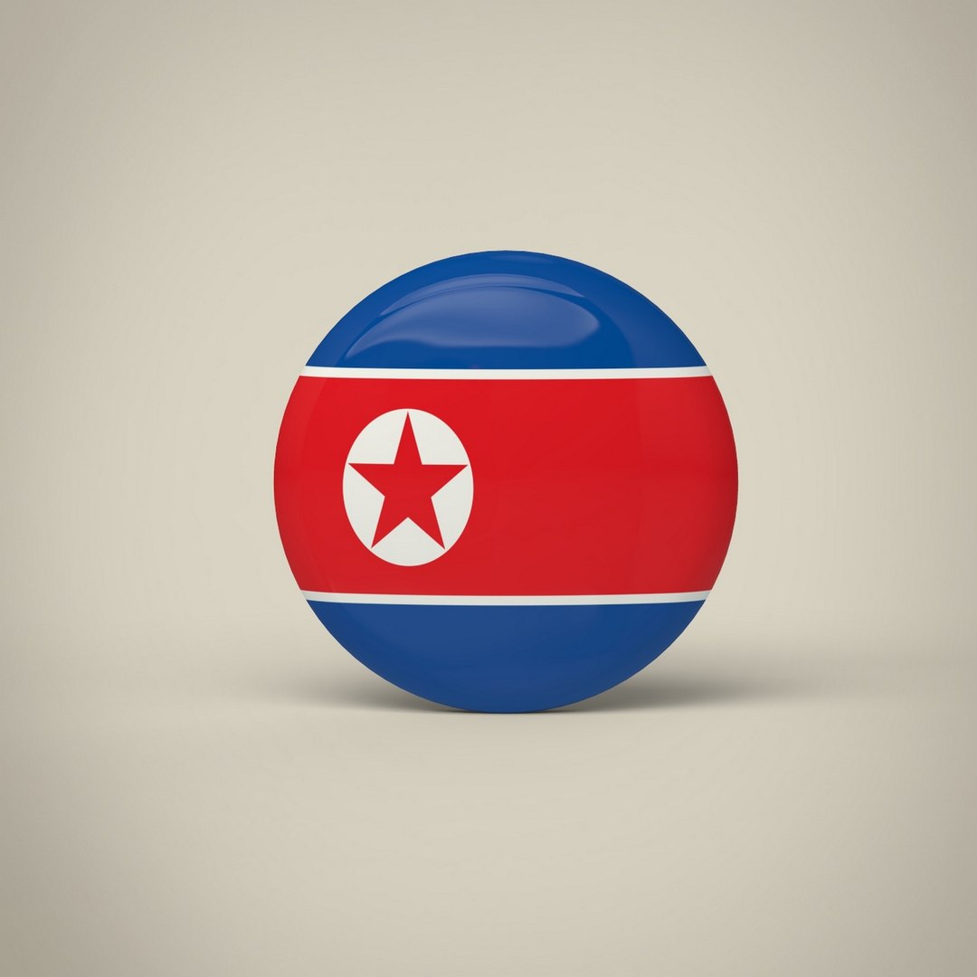 North Korea Badge 3D - TurboSquid 1832136