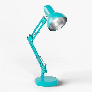 Desk Lamp Flexo Turquoise 3D model