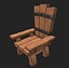3D stylized chair