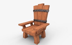 3D stylized chair