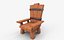 3D stylized chair