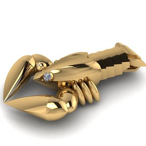 3d gold model