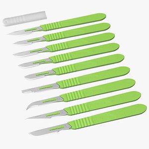 Cynamed Disposable Scalpels with Graduated Handles Set