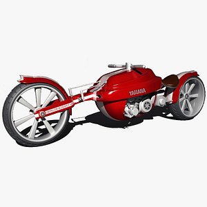 motorcycle modeled 3d model