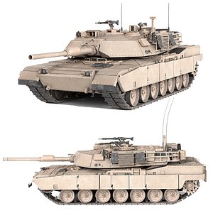 M1A1 Abrams Main Battle Tank 3D model