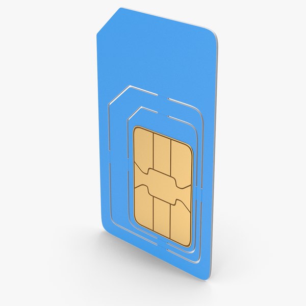 Mobile Phone Sim Card 3D model