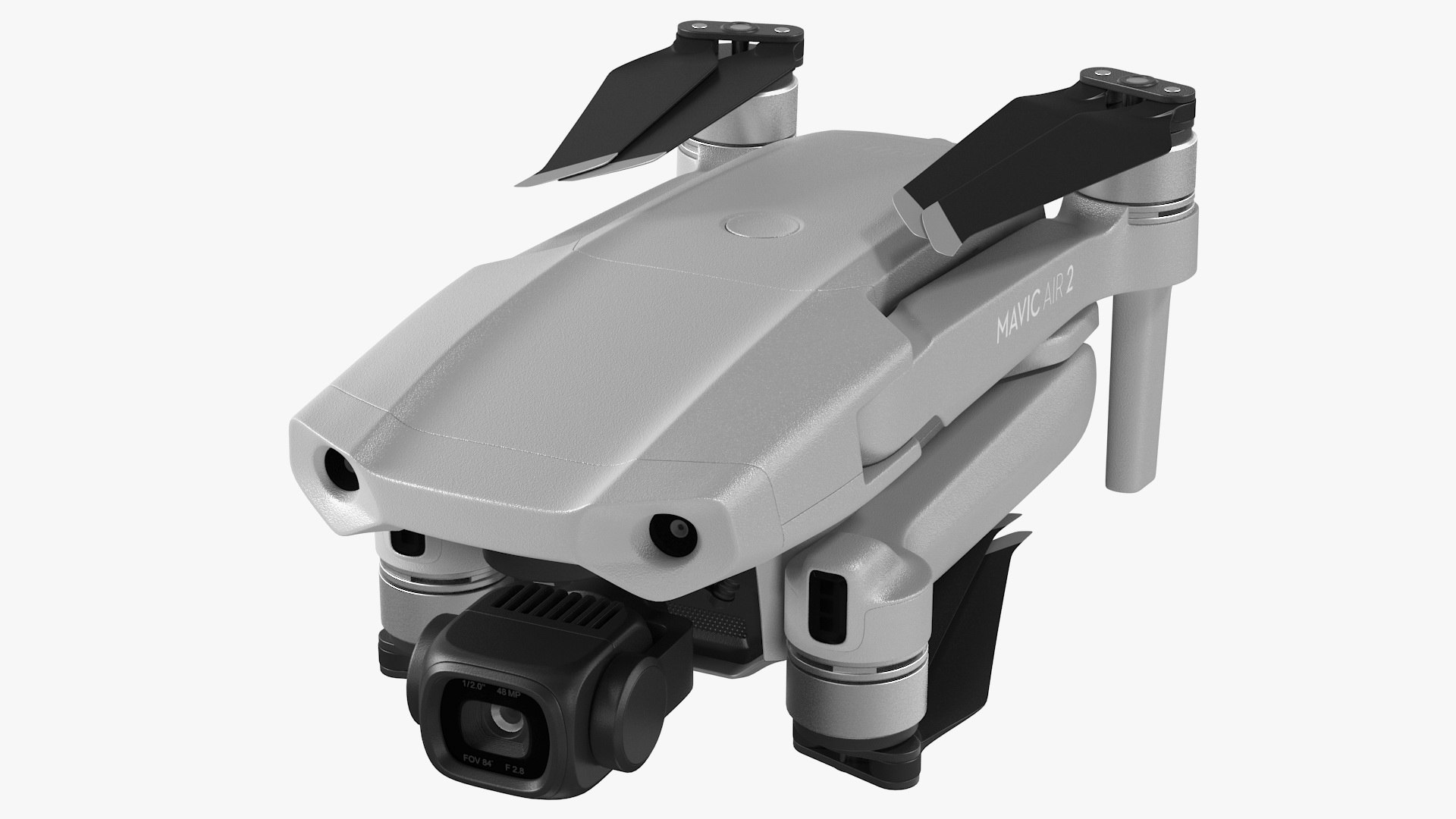 DJI Mavic Air2 Drone Quadcopter with Camera Folded 3D model preview