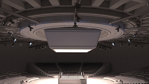 boxing wrestling stadium 3d max