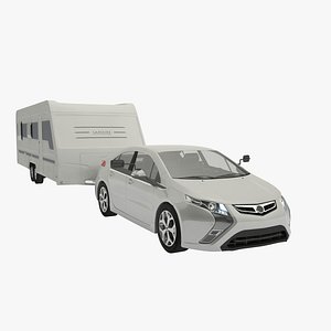 Car and Travel Trailer