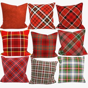 Sofa Pillows Collection V4 3D model