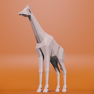 giraffe blender 3D