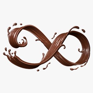 3D Chocolate Liquid Splash 010 model