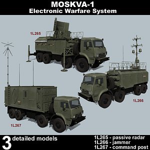 3D model moskva-1 russian electronic