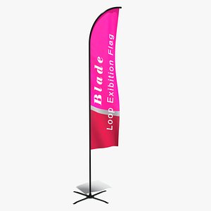 Animated Exhibition Flag-Blade