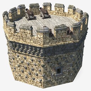 3D model tower turret