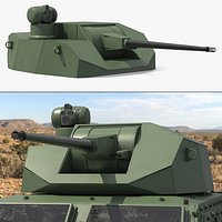 Military Weapon Module with Cannon Turret