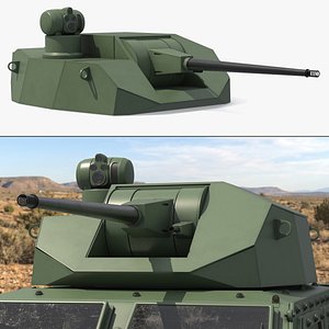 Military Weapon Module with Cannon Turret