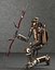 Steampunk-Modellroboter mit Pfeil und Bogen