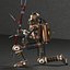 Steampunk-Modellroboter mit Pfeil und Bogen