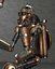 Steampunk-Modellroboter mit Pfeil und Bogen