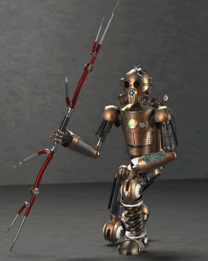3D Steampunk model robot with bow and arrow model https://p.turbosquid.com/ts-thumb/Fe/ATP4RK/Pi/sp_robot/gif/1767458707/1920x1080/fit_q87/cbfcf32b56dd82d253b40e3cbfd3db7f4337c348/sp_robot.jpg