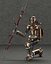Steampunk-Modellroboter mit Pfeil und Bogen