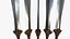 Fantasy Sword RPG Grec Xiphos Couteau One Handed Machete Sword Blade Shortsword Dagger Kopis