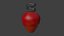 Modelo 3D de la fruta tropical Caju
