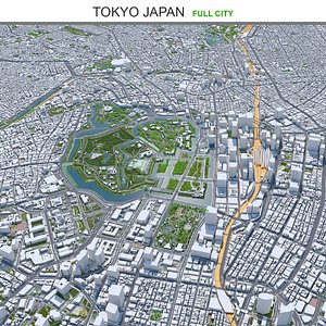 3D city area building