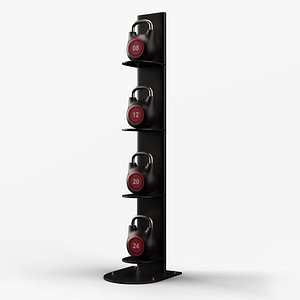 Kettle bell rack model