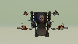 3D jason voorh skibidi toilet model