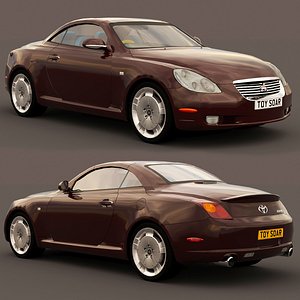 3D toyota soarer 2002 model