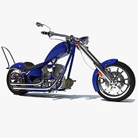 Big Dog Motorcycle 3D Model