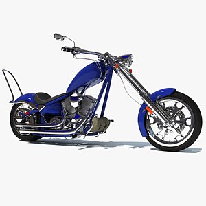 Big Dog Motorcycle 3D Model