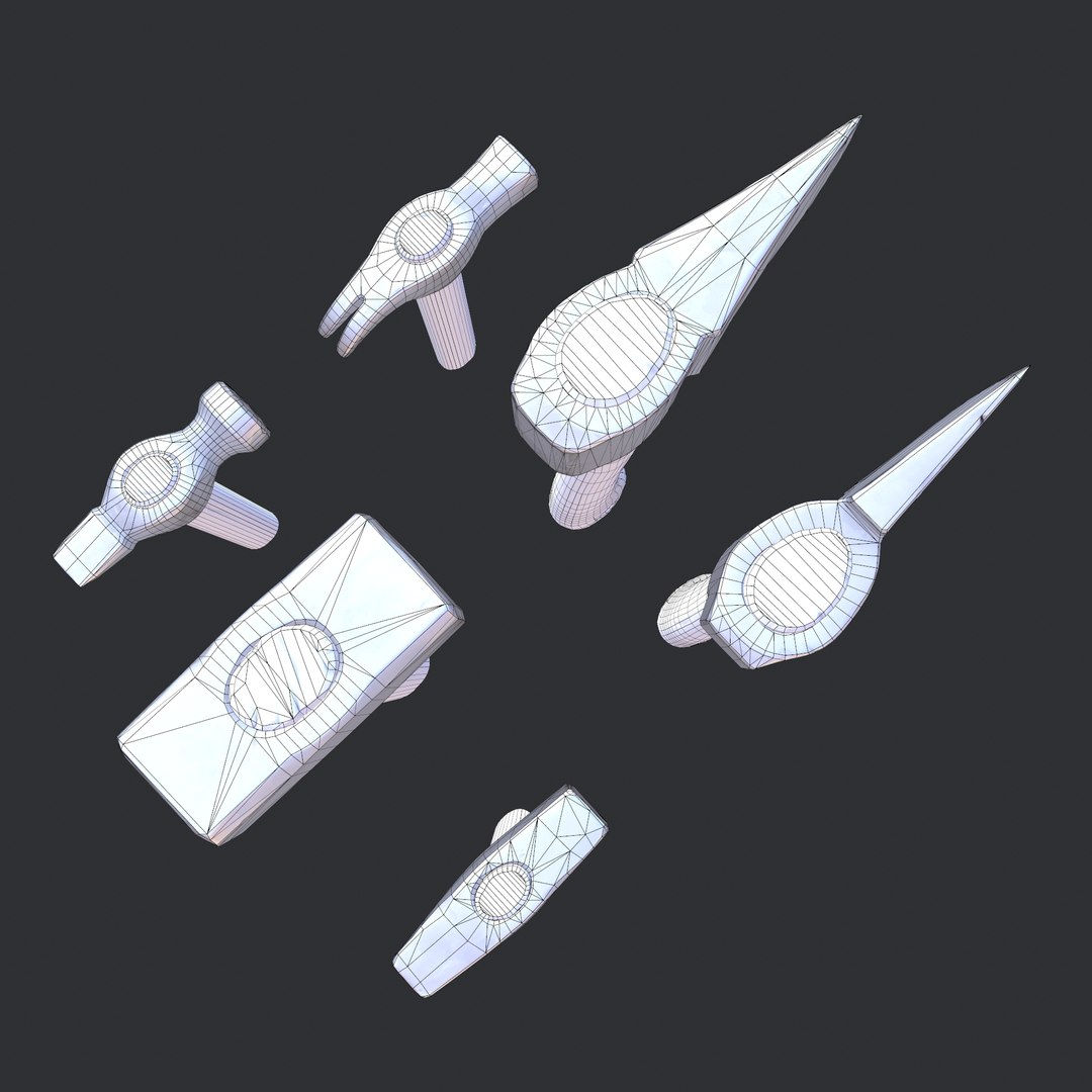 Stylized Hammers And Axes 3D Model - TurboSquid 1947000