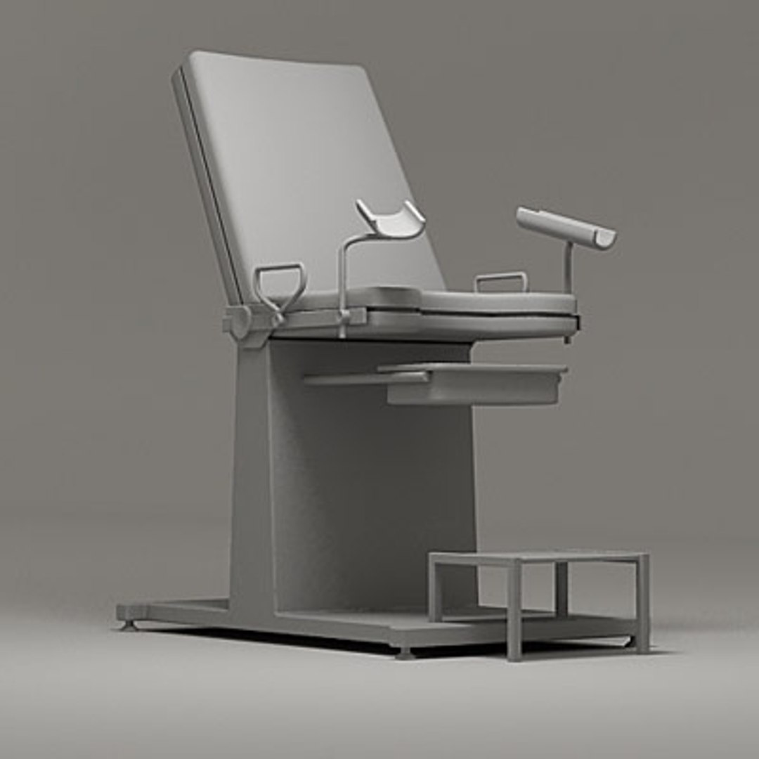 gynecology exam chair 3d model