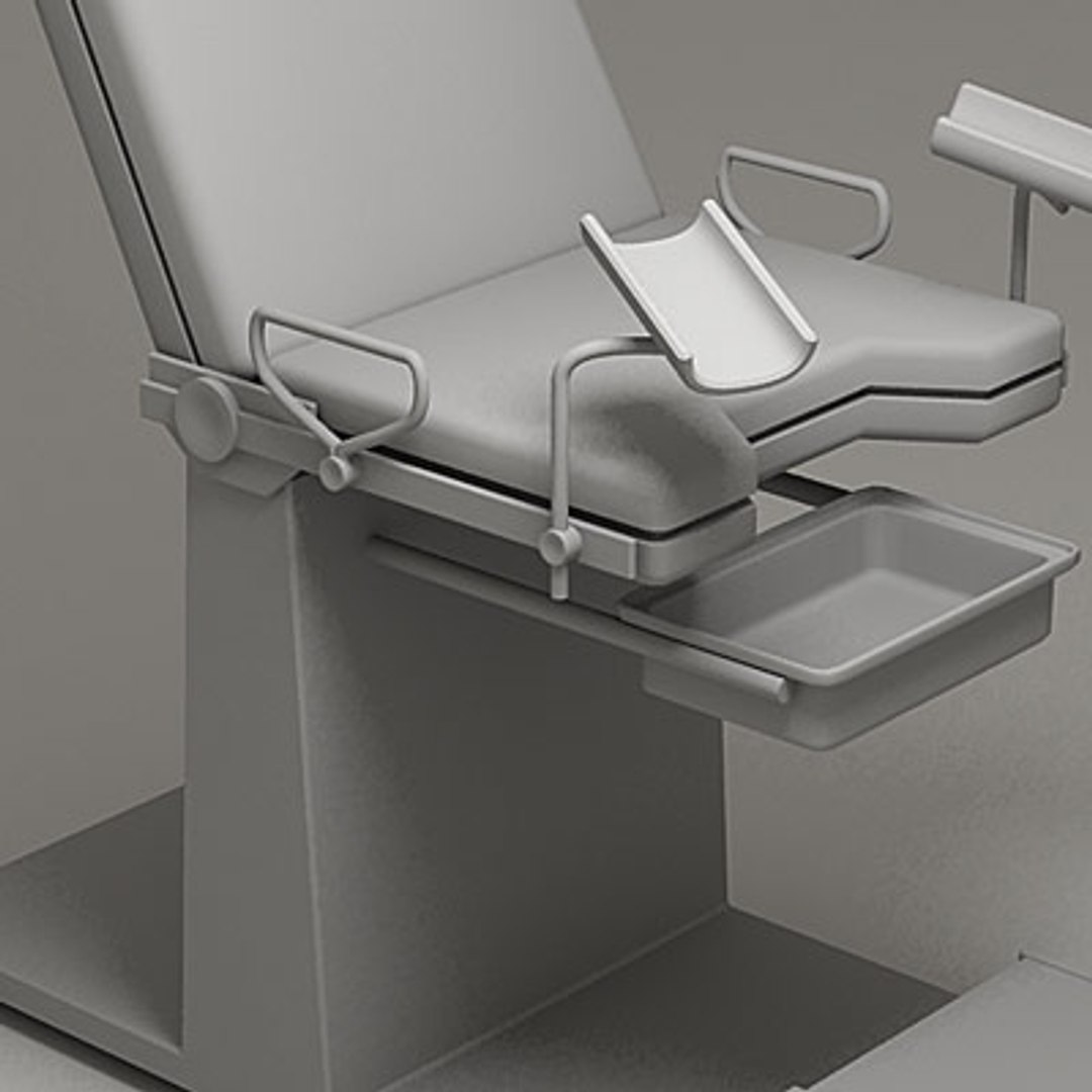 gynecology exam chair 3d model